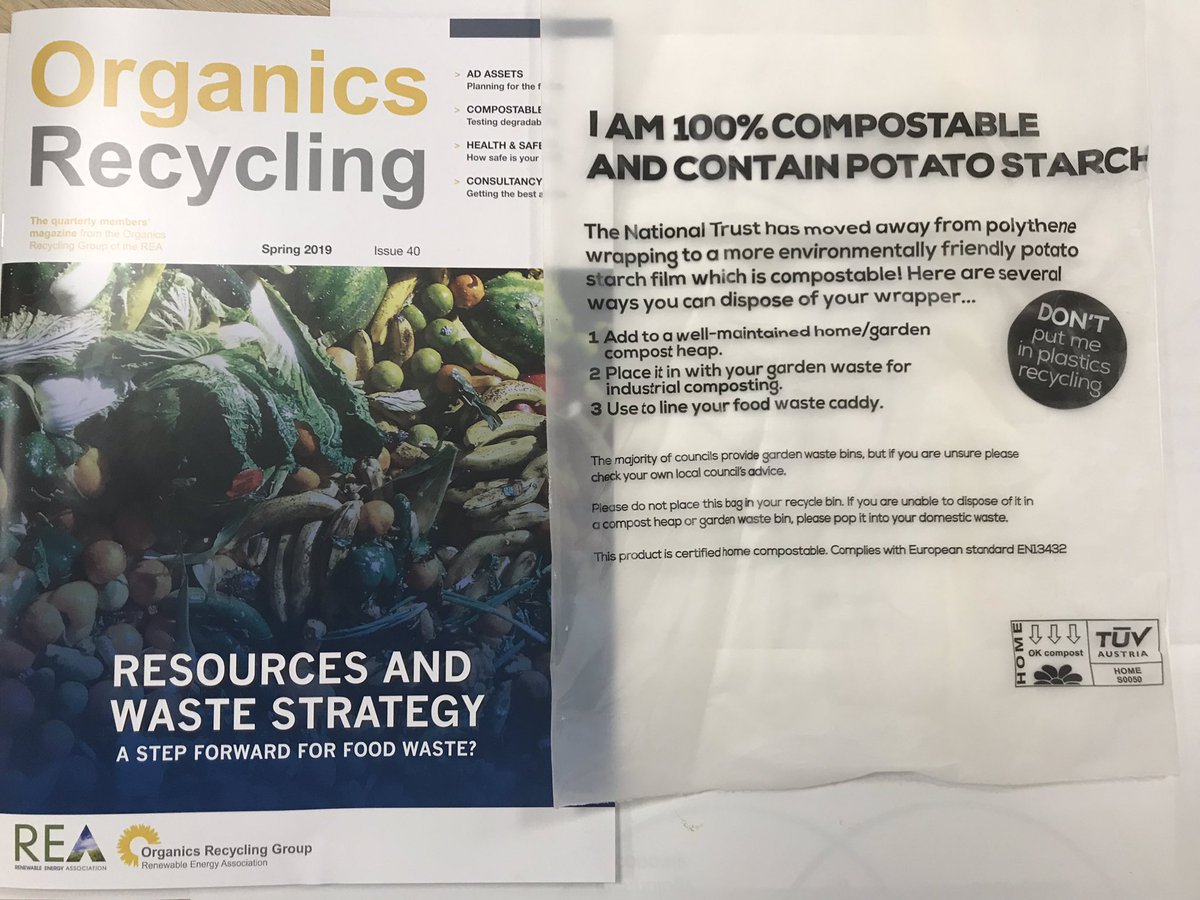 JJ_Organics's tweet photo. Great to see @nationaltrust using compostable packaging for their magazine wrapper #compostables #qualitycompost #compostablebag @REAssociation https://t.co/of9nfyFsd1