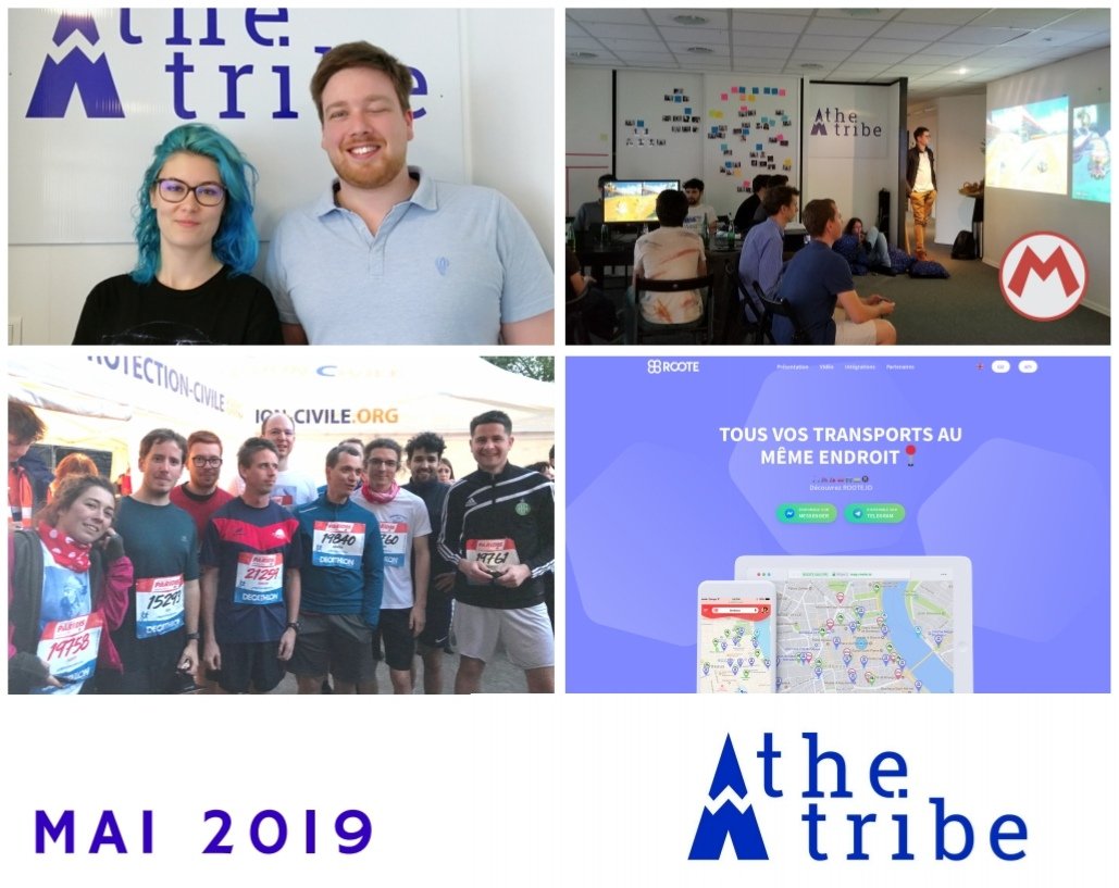 Foulées de l'éléphant, fin du dev back de Roote.io, tournoi MarioKart de la tribu, arrivée d’Agathe et Alexandre...c'était le mois de mai chez theTribe !
Ugh! 🤚