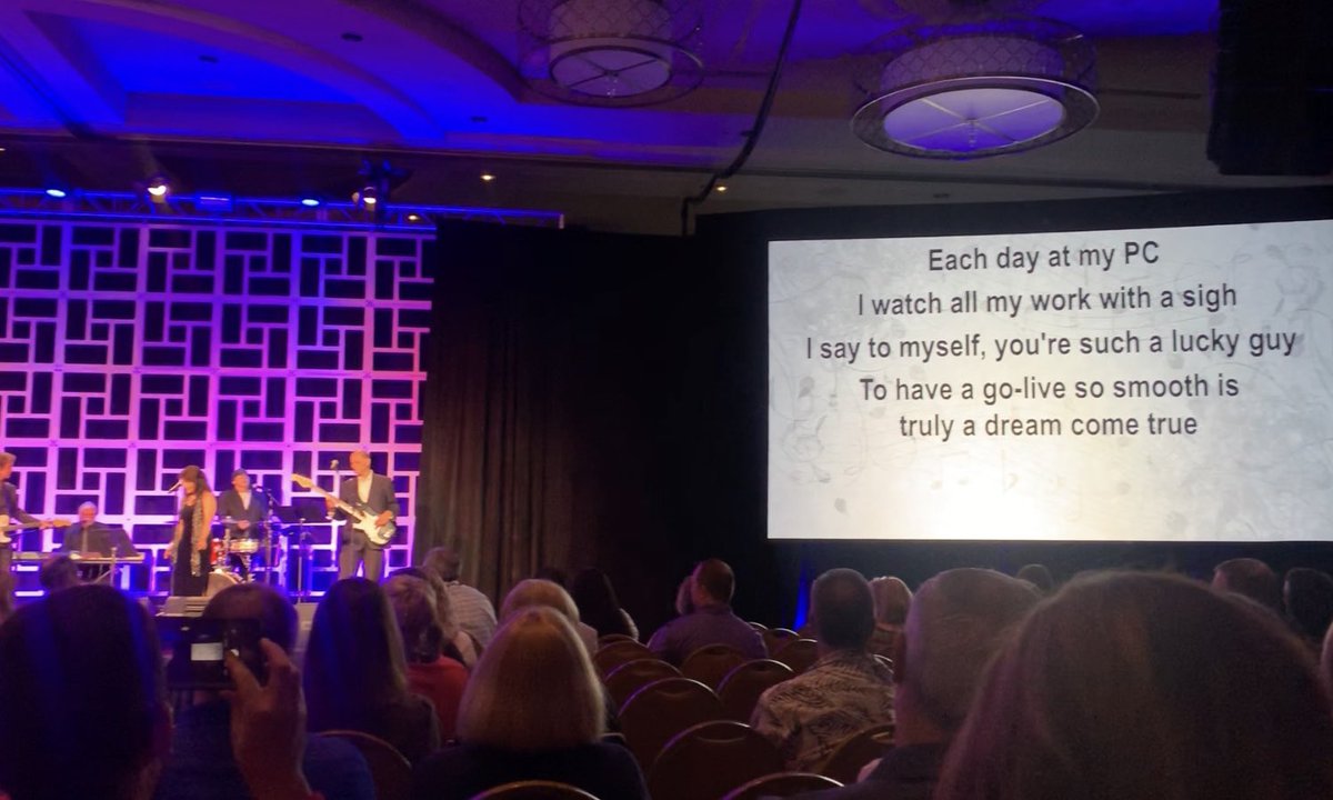thinkengage's tweet photo. The MUSE Opening Session rocked. Be sure to stop by booth 603 to hear about our exciting recent go-LIVES of MEDITECH Expanse. #thinkengage #2019MUSE https://t.co/ivz2bIVLL1