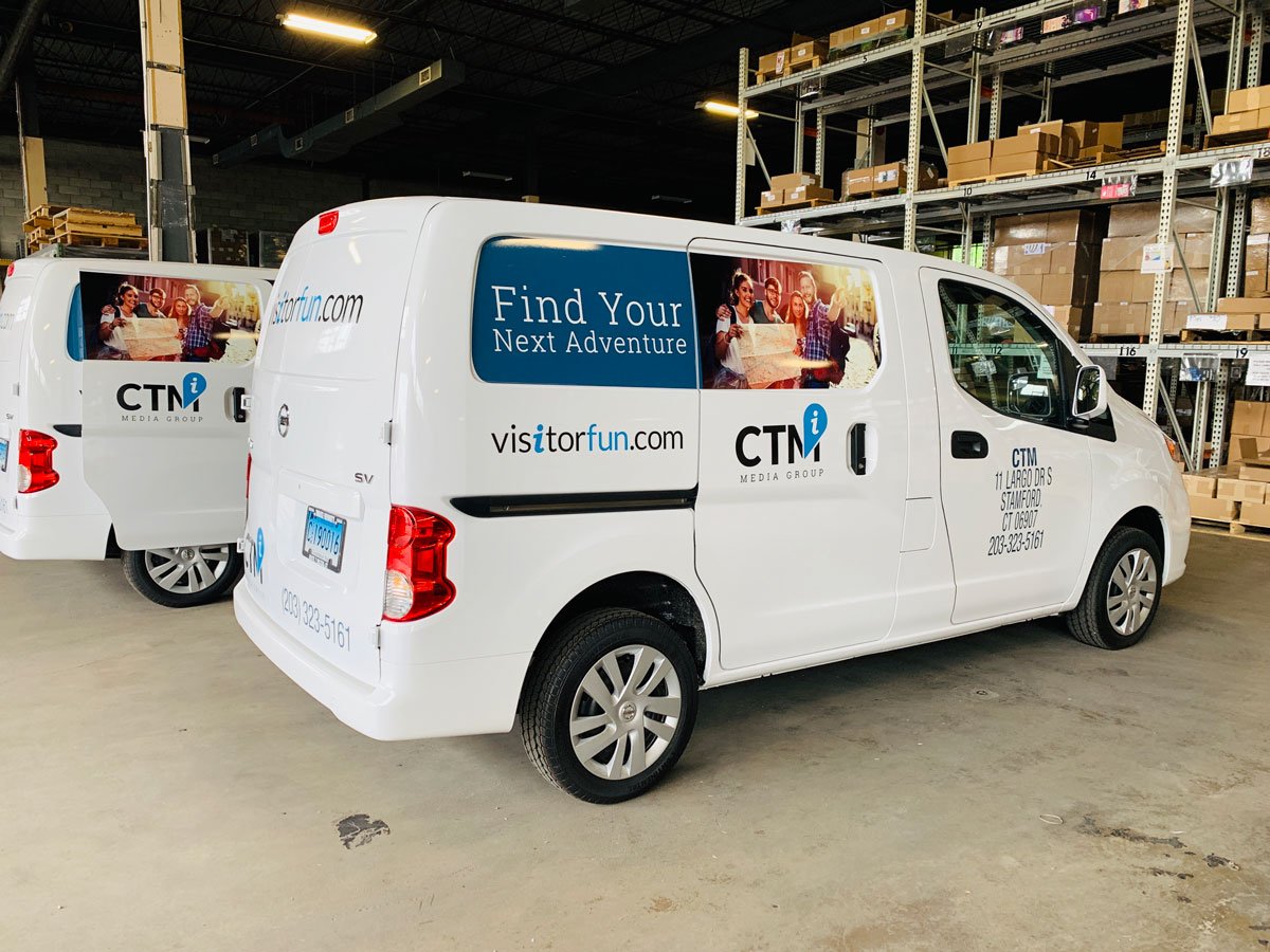 CTMMediaGroup's tweet photo. Have you seen one of the new CTM vans on the road yet??  Keep an eye out for our new decals and shiny new wheels as we deliver exciting visitor information to our location partners across North America :) #MomentOfDiscovery #TourismMarketing #Tourist #Tourism #FunFinder https://t.co/DoLI6QPI2O