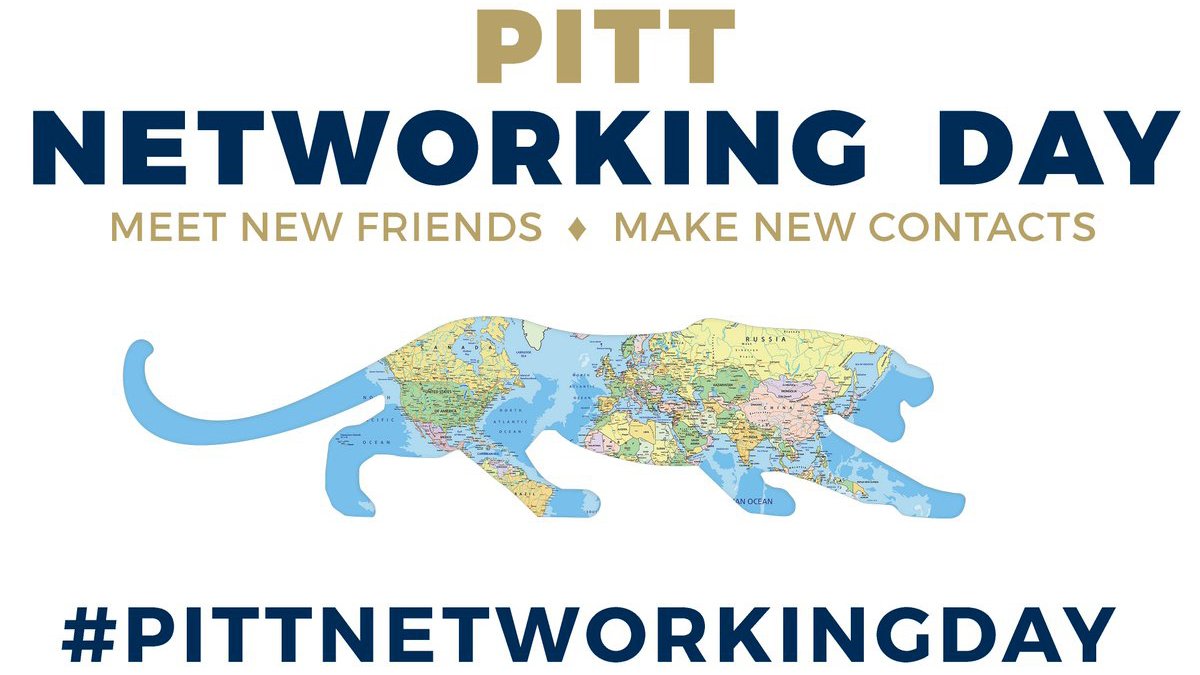 PittTweet's tweet photo. Calling all Panthers, past & present: #PittNetworkingDay is June 6! Find an event near you: https://t.co/r1zHayFj1T #H2P https://t.co/UZzHnjbQ4n