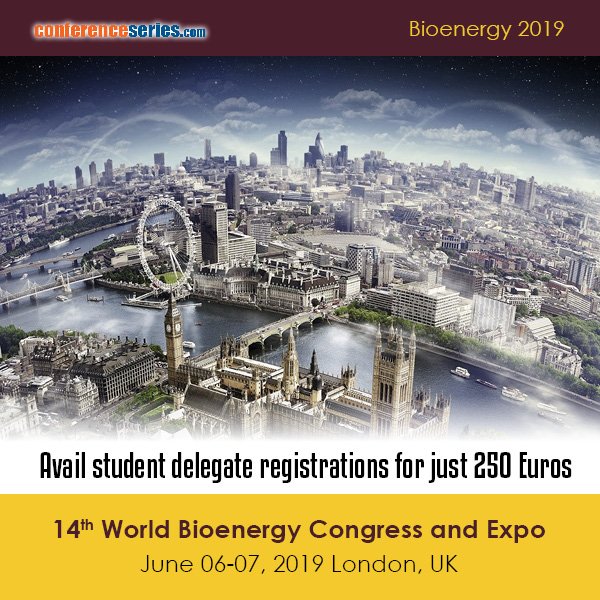We just want to remind you about #Bioenergy2019 conference in London June 06-07, 2019
Connect us at whatsapp +1 205 509 4578
We are having sponsors for your registration now
Click on the (Click on Special registration) free accommodation
bioenergymeet.blogspot.com