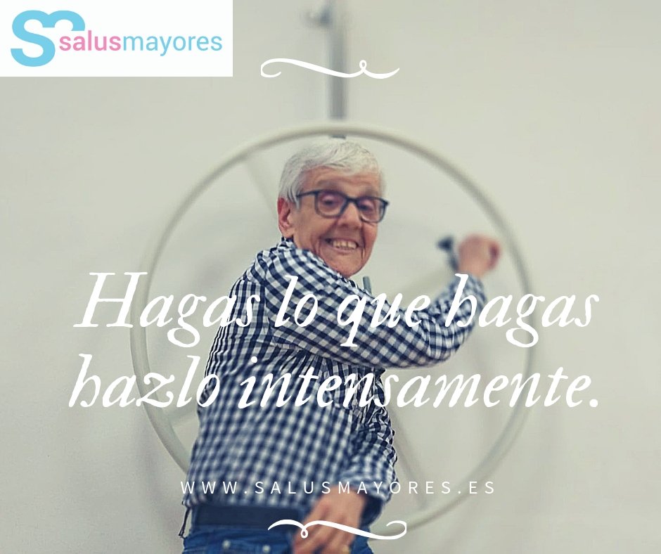 salusmayores's tweet photo. https://t.co/NMxHqR9NFS 
Hagas lo que hagas, hazlo intensamente.
#mayores #centrodedia #alzheimer #parkinson #ictus Centro de día de Pozuelo de Alarcón, Ríos Rosas y Goya en Madrid https://t.co/vURosmRKC8