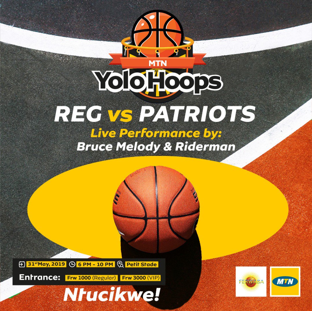 ferwabaRW's tweet photo. This Friday, FERWABA in Partnership with @MTNRwanda brings to you special "MTN YOLO Hoops’’ a basketball Game between the Top 2 teams of the Regular Season @PatriotsBC vs @regbbcofficial at Petit Stade Remera starting at 8PM. Don't miss! #yolohoops #Rwot #REGvPATRIOTS🏀🏀 https://t.co/iXVWFO3GjU