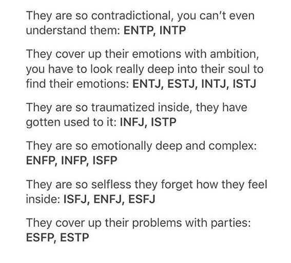 MBTI facts ✨ on X: ways to cheer up the #mbti types   / X