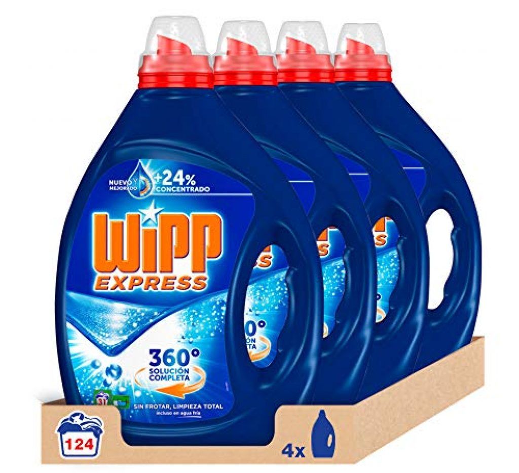 GurudelChollo's tweet photo. ✴ Wipp Express Detergente Líquido Azul - Pack de 4, Total: 124 Lavados 
📛 PVP: xxxx €
💶 OFERTA ACTUAL: 18.52 €
🛒 Ver más info (#Amazon): https://t.co/WxPj6vi033 https://t.co/HJqMY7gsjN