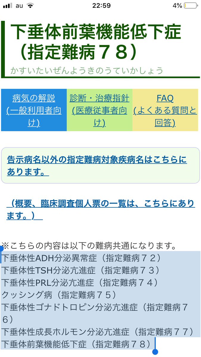 野村俊一 On Twitter 下垂体前葉機能低下症 患者数 平成13年の疫学調査では全国で 約1500名 の方が受診されていたことが判明 しかし原因やホルモンの種類が多岐にわたり実際の患者さん この数よりかなり多い 可能性 引用元 Https T Co Wlsv7xnokz 未診断疾患 未