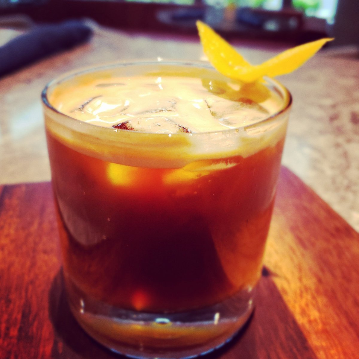 Just a little something to brighten your day. #coffeecocktail #lemonespresso #thesoundhotel #fullcoffeebar