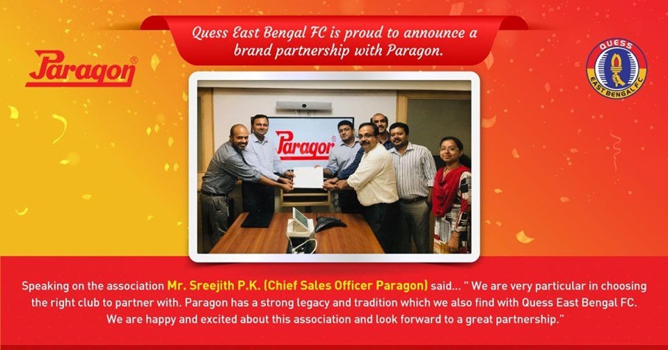 eastbengal_fc's tweet photo. Paragon Footwear and Quess East Bengal FC striding towards a great partnership!
#QuessEastBengalFC #EastBengalFC #LoveEastBengal https://t.co/tUc4Zswr1S