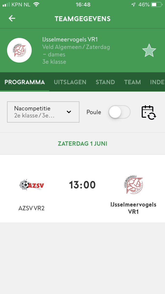 vvijvdames1's tweet photo. Nacompetitie een feit, de reis gaat naar Aalten, waar we het op gaan nemen voor promotie naar de 2e klas. #toetje https://t.co/XLfSytCp7J