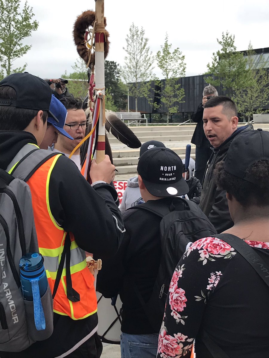 ChiefsofOntario's tweet photo. “They’re trying to tell us how to live our lives and that was never the intent of the treaty making process.” says Deputy Grand Chief Gord Peters at the #StopTheFramework Rally in Toronto https://t.co/TYwzqLbZQy