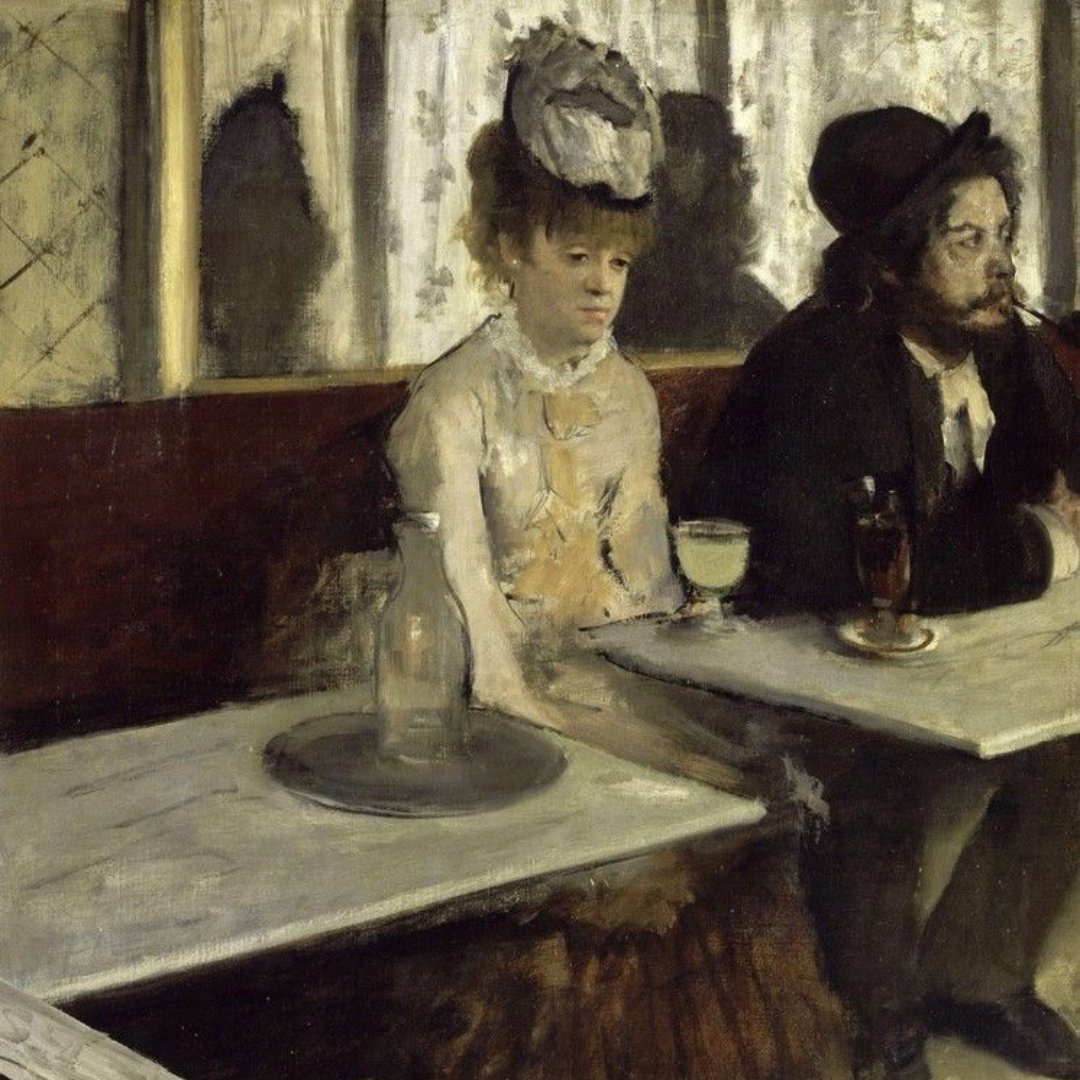 "Dans un café (L'absinthe)", Edgard Degas 1875-1876
Musée d'Orsay, Paris