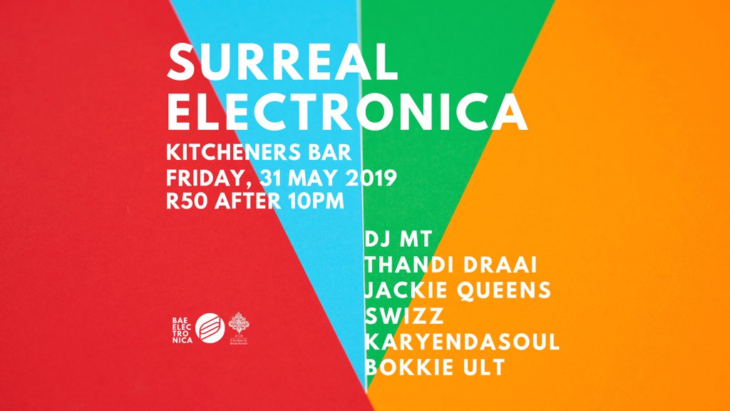 Karyendasoul's tweet photo. This Friday we back @BarKitcheners (Braamfontein) for another #SurrealElectronica show . Come through and party with Us!π 19:00 Till late
#KitchenersBar #Karyendasoul #braamfonteinvibes https://t.co/gnu4pTF8oh