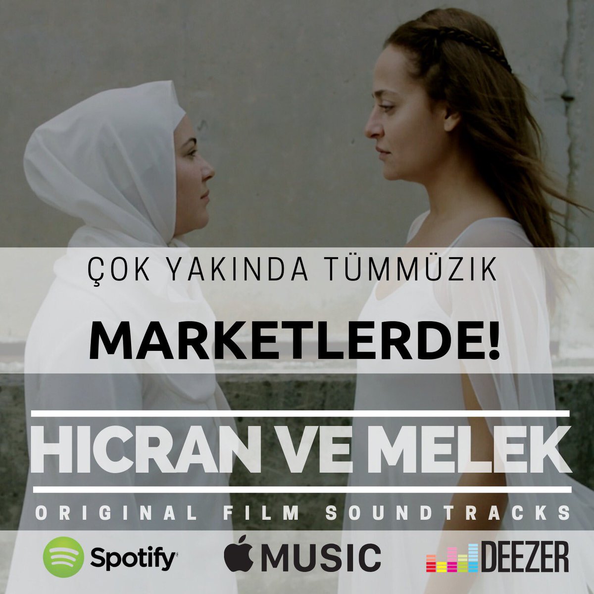 Hicran&amp; Melek Filmim için orjinal film müzikleri yakında sizlerle tüm müzik marketlerde! 
Film müziklerinin unutulmaz müzisyeni değerli ustam Attila Özdemiroğlu ‘nun  son film müziğini  bu albümle sizlerle paylaşmak istedik.