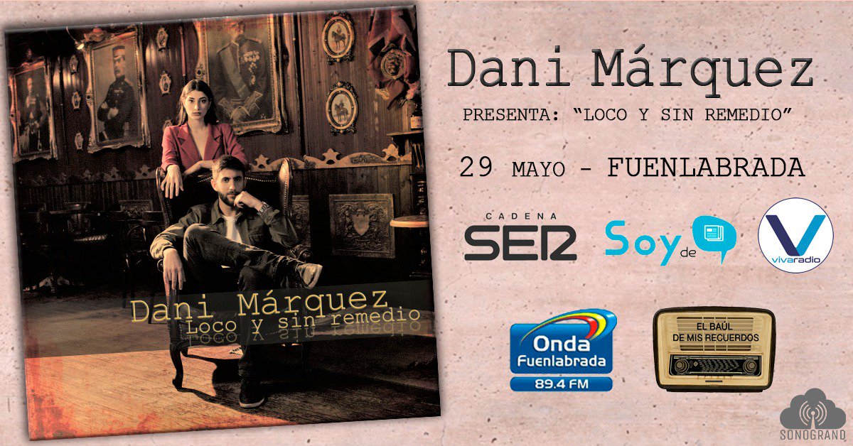 SonograndMusic's tweet photo. Hoy, @DMarquezMusic de promoción en #Madrid presentando su nuevo single #LocoYSinRemedio https://t.co/mERZzHgiU2