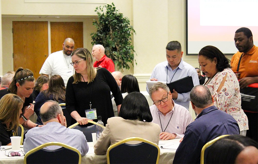 BaltCoElections's tweet image. Last week at our annual conference we were able to participate in a table top exercise with election officials from all over the state and SBE. What a great and innovative way to get election ready for 2020! #MDVotes #BaltCoVotes #Electionlife #MAEO2019