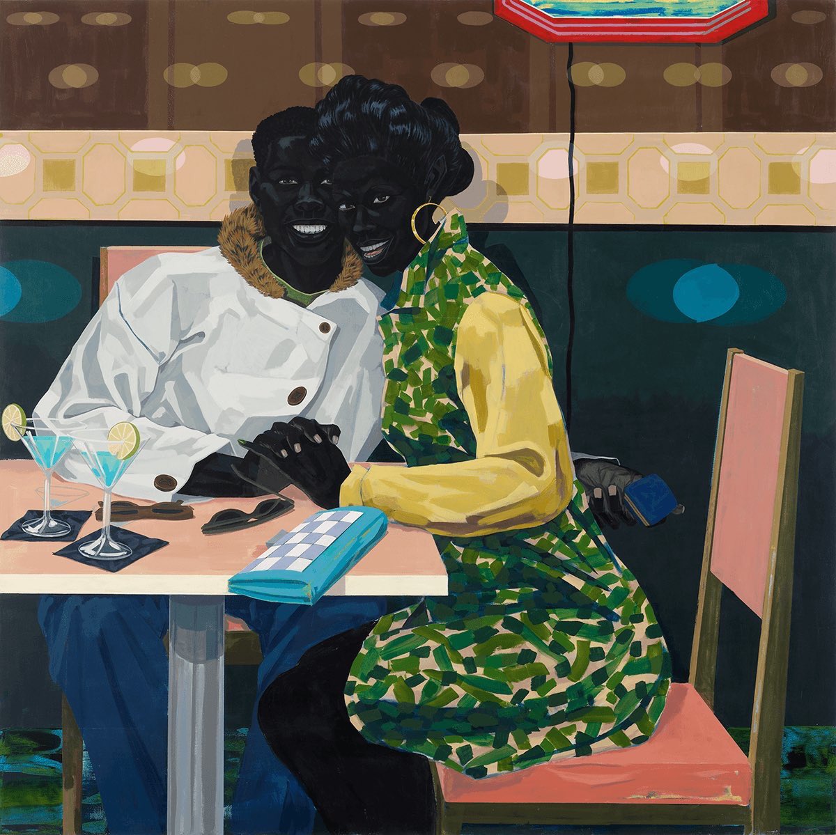 1st up is Kerry James Marshall. His work captures the black experience in such a beautiful, slightly abstract, way.  @seanbeauford did a wonderful thread mashing up Jay-Z lyrics with KJM’s artwork that really embodies the spirit his work. Enjoy it here:  https://twitter.com/seanbeauford/status/1127321072049840128?s=21