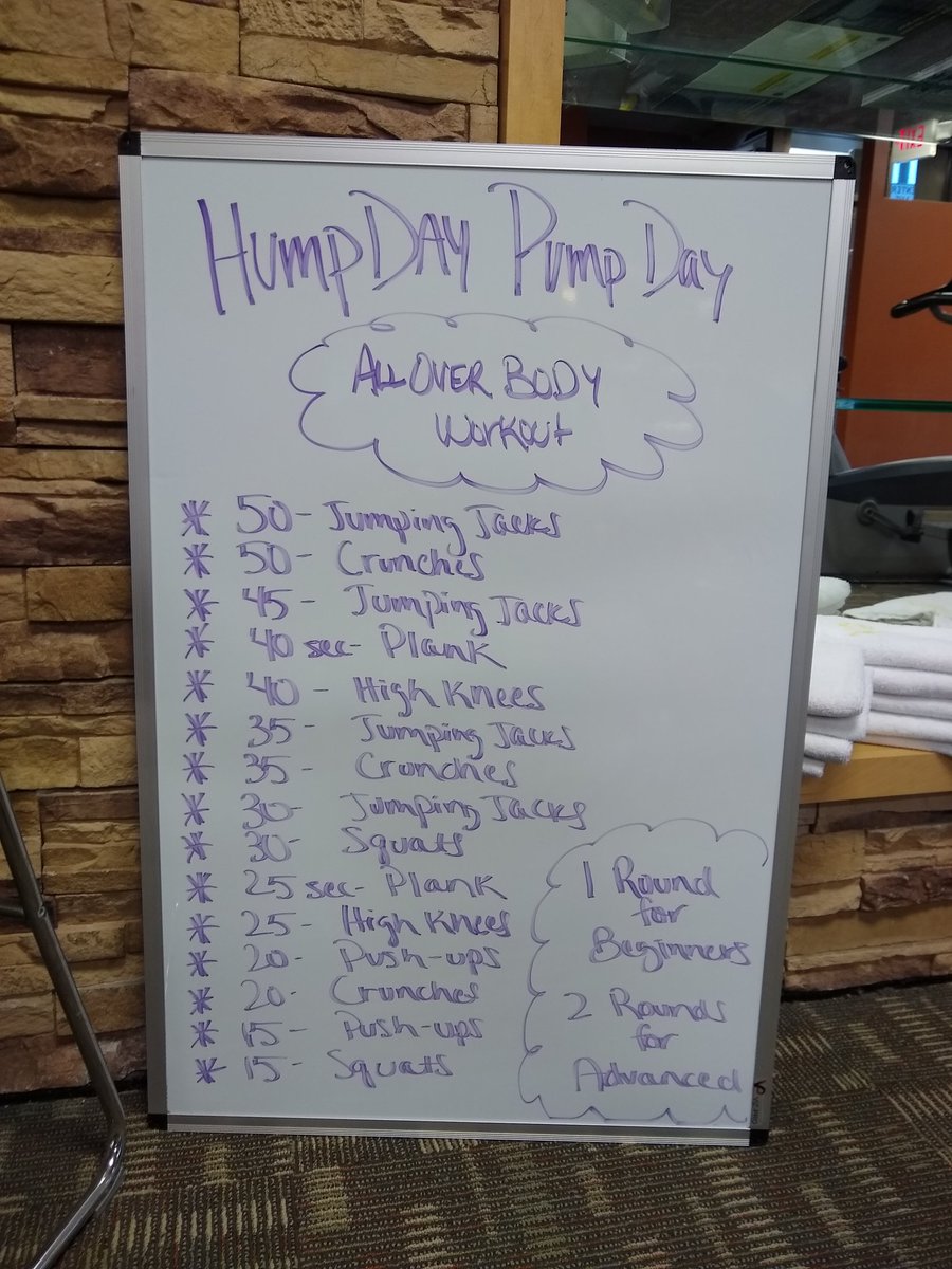 AnytimeGrandAve's tweet photo. Hump Day Pump Day!!! Get your sweat on with this all body workout.
#wedworkout #humpdaypumpday https://t.co/hgWXpbj7I3