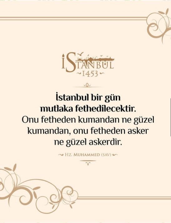 İstanbul’un Fethinin 566. Yıldönümünde çağ açıp,çağ kapatan,dünyaya Türk’ün ve İslamın gücünü bir daha unutmamak üzere gösteren Büyük Sultan Fatih Sultan Mehmet’i,şehit ve gazilerimizi rahmet ve minnetle anıyorum. Fethimiz Kutlu Olsun

#29Mayıs1453