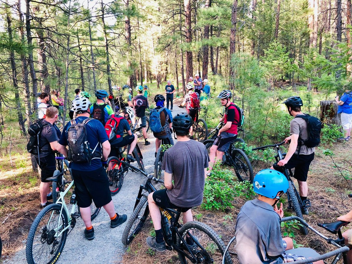 ChiefIsadoreTr's tweet photo. Last Thursday evening a great opening of the Cranbrook @TheGreatTrail Loop. Ribbon cutting on the new section of trail named Pilisit named after the @ktunaxanation ancestral Chief Isadore. @TrailsBC director Neil Shuttleworth did the cutting supported by MP @WayneStetski https://t.co/GOBcoe77Dp
