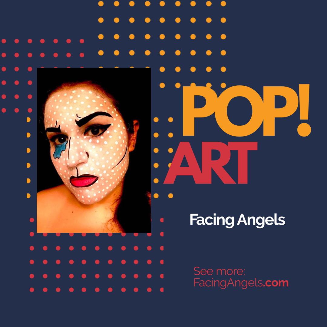 FacingAngels's tweet image. Trying something new. 🎨

#challengeyourself #trynewthings #popartmakeup #popartstyle