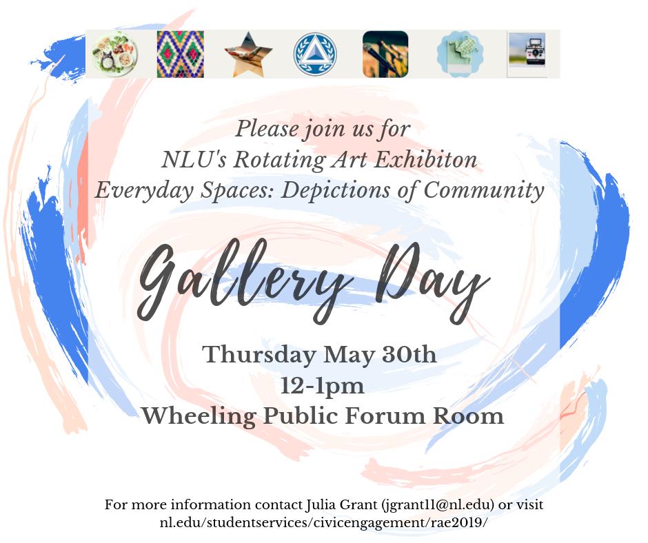 TOMORROW in Wheeling!!! <a href="/NLU_Wheeling/">NLU Wheeling Campus</a> <a href="/nlucec/">Civic Engagement</a> #communityart