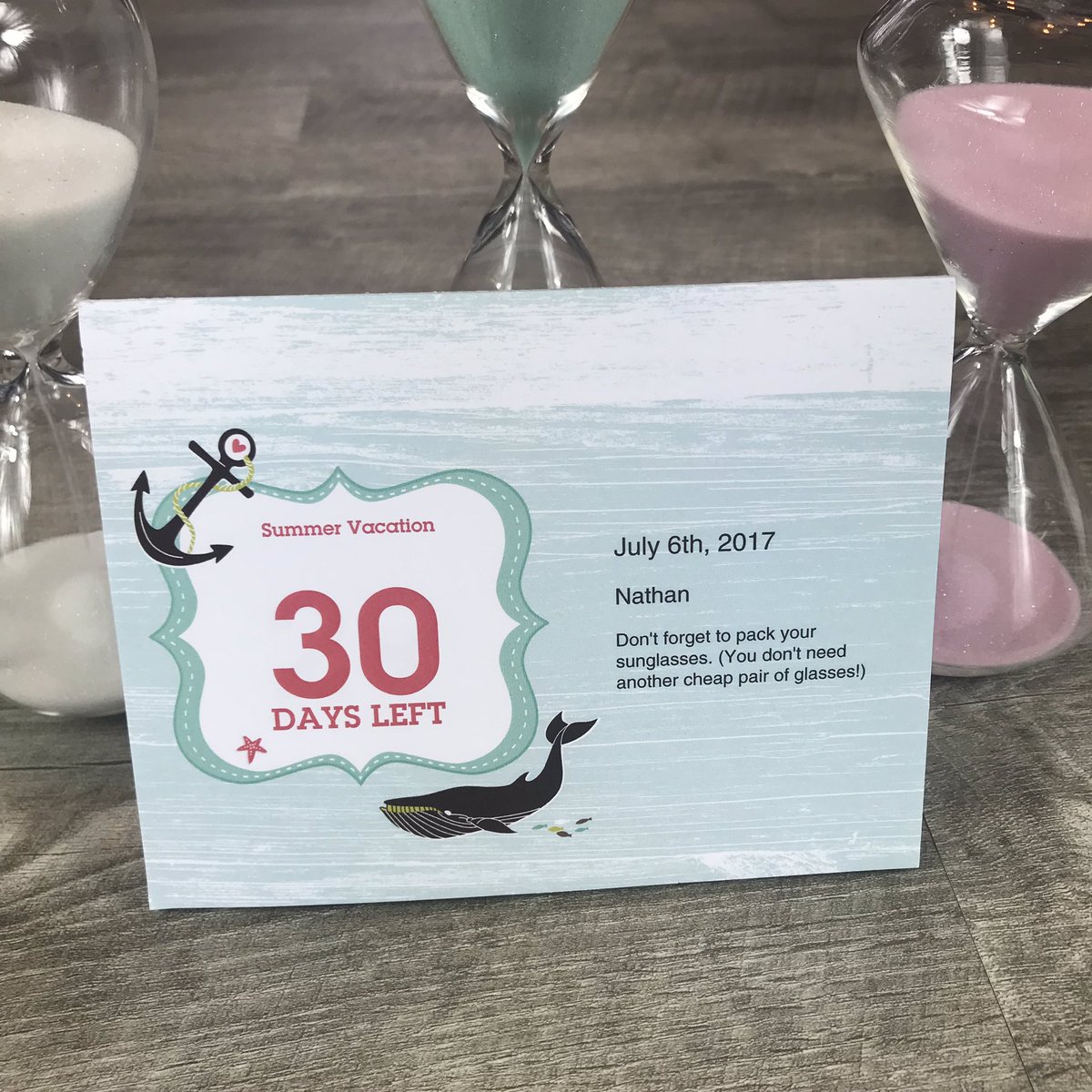 CreativeCountdo's tweet image. What big summer getaway are you looking forward to? #countdown #creativecountdown