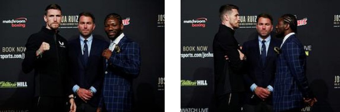 RetourBoxe's tweet photo. PHOTOS : Conférence de presse de Callum Smith &amp; Hassan N'Dam - Madison Square Garden, New York, États-Unis - 29 mai 2019 Callum Smith et Hassan N'Dam posent pendant la conférence de presse avec le promoteur Eddie Hearn. 

@AmbitiousMonaco @ToescaJean @HASSANNDAM @JMMormeck https://t.co/76MBusFPn7