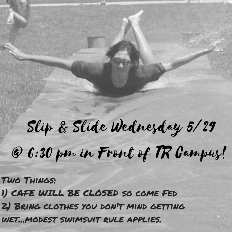 FSM_tr's tweet photo. CAFE IS CLOSED TONIGHT!! SLIP N SLIDE will be here and ready for you at 6:30 pm TONIGHT!! Hope to see you then!! https://t.co/3UUUg46Kp9