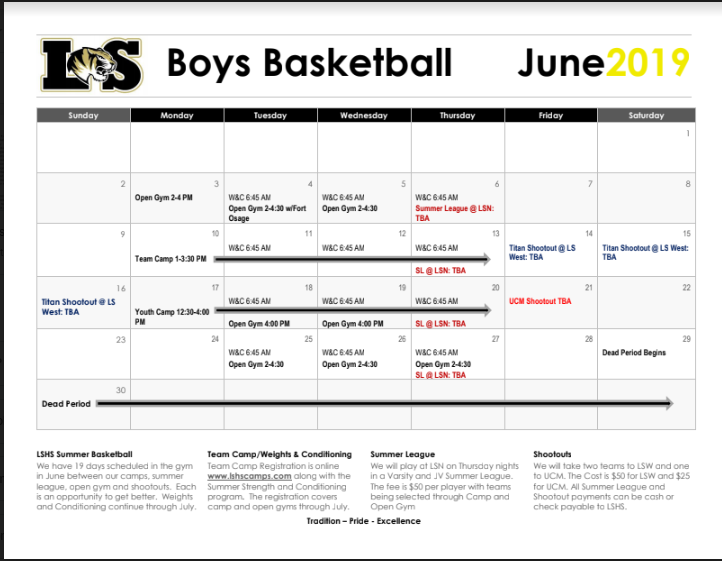 LSTigerbball's tweet photo. Summer Basketball and Conditioning starts in less then a week.

Open Gym and Skill Development starts June 3rd at 2 PM
Weights and Conditioning starts June 4th at 6:45 AM

You need to sign up for both by June 5th, please use the the link.
https://t.co/eWmWFzOG10 https://t.co/mRe8UCVYGX