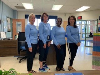 The office attire when it is Work Out Wednesday and we all shop at Costco!