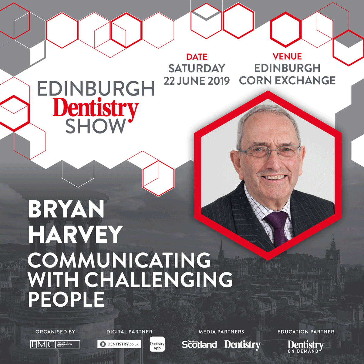 Bryan Harvey will provide insight on communicating with challenging people at the unmissable Edinburgh Dentistry Show on 22 June! Get your free ticket now! 
👉 bit.ly/2EqMOiR 👈  

#edinburghdentistryshow #dentist #dentistry #dentistrylove #dentistedinburgh