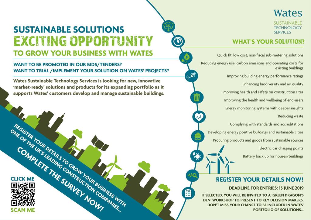 WatesGroup's tweet photo. Grow your business with Wates Sustainable Technology Services by joining our expanding portfolio of #sustainable solutions. To register your interest today, visit: https://t.co/REnxa77DSd #WSTS https://t.co/wGADED6HCo
