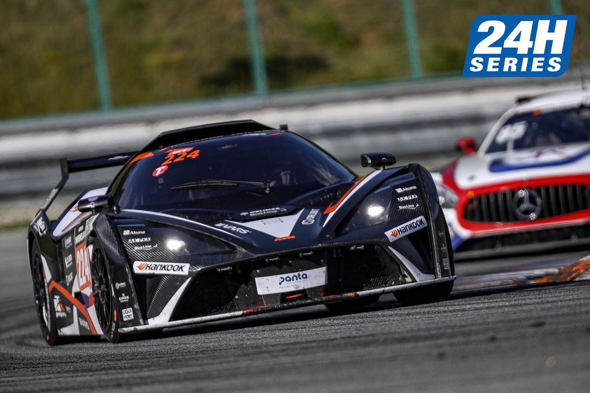 24HSERIES's tweet photo. Congratulations! After 297 challenging laps at #BrnoCircuit , it is up to 🇨🇿#RTRprojects with their KTM X-BOW and 🇨🇿#TomasEnge, 🇨🇿#SergejPavlovec, 🇨🇿#JanKrabec, 🇦🇹#EikeAngermayr to take the win home in the GT4 class 🏁🎉 | 📸@PetrFryba https://t.co/ftwZdgRCRT