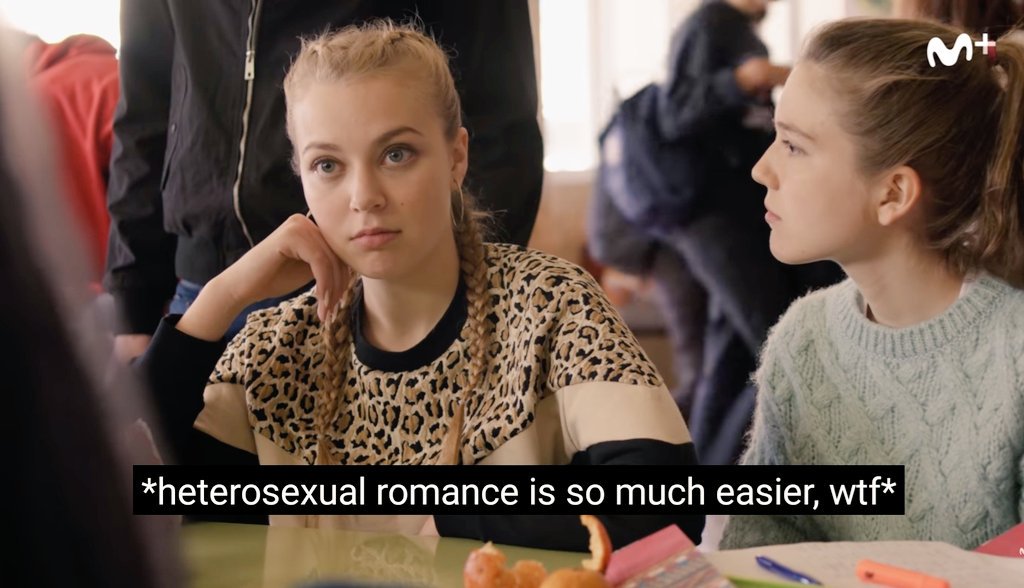 hamriax's tweet photo. i'm gonna miss cris and joana so much when this season ends. but i'm also gonna miss the fucking genius who puts subtitles on the clips lmao

#skamespaña https://t.co/WLGyrb3q1M