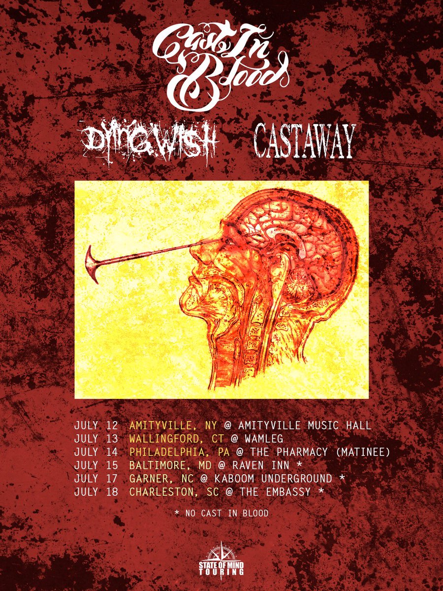 Our first time playing the East Coast! Catch us in your city in July.