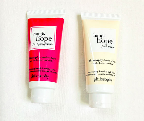 davelackie's tweet photo. Today's luxe skincare giveaway is this pair of philosophy hands of hope scented hand creams in 
"Fig &amp; Pomegranate" and "Fresh Cream". To enter, follow @davelackie &amp; RT https://t.co/Nmg1UVjxgq