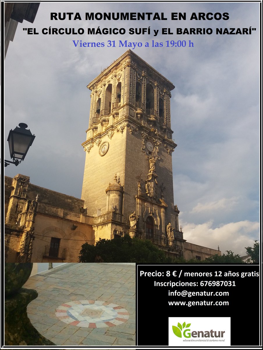 Elige Norte de la provincia de Cádiz (Arcos) o Sur (Campo de Gibraltar), o mejor no elijas, haz las dos rutas de genatur porque una es el viernes y otra el domingo  Via: CadizTurismo