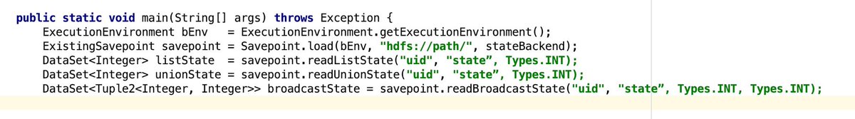 FLIP-43: Savepoint Connector: "The savepoint connector provides powerful functionality to reading, writing and modifying savepoints using Flink’s batch DataSet API."

➡️One of the most demanded features in Flink
cwiki.apache.org/confluence/dis…