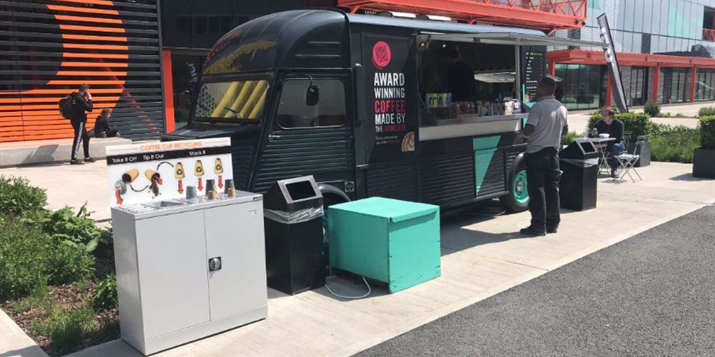lborolondon's tweet photo. With the support of the JOINT Fund initiative, @VALofthouse and @debralilleyLDS have been able to co-create the #Lollybin - a coffee cup recycling to reduce waste!
Find out more here: https://t.co/LT8bobVE59 https://t.co/9TsonONmeQ
