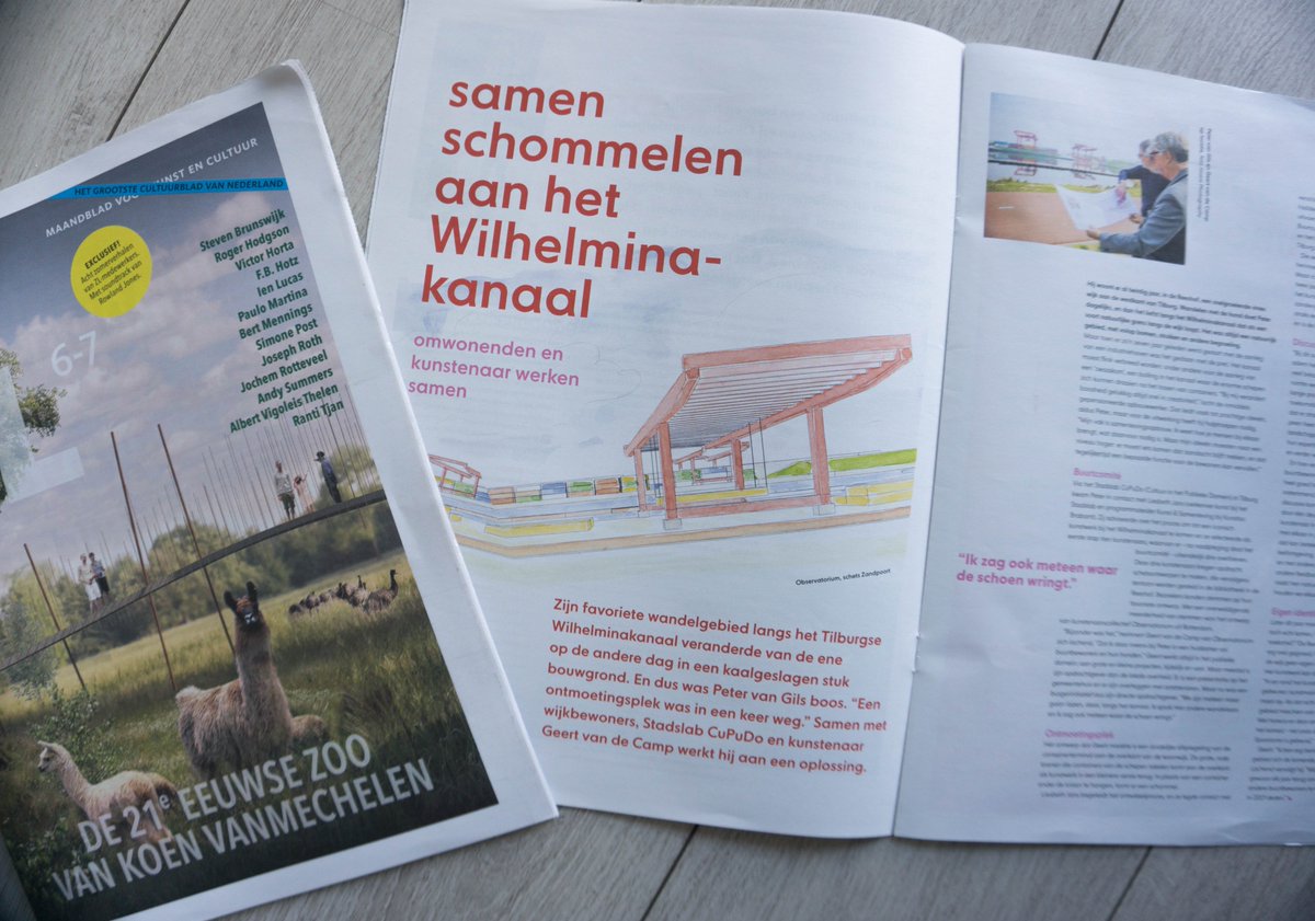 Samen schommelen aan het #Wilhelminakanaal, is binnenkort mogelijk!
In de nieuwe editie van <a href="/Zuiderlucht/">ZOUT magazine</a> verscheen deze week een mooi artikel over het kunstwerk Zandpoort wat dit jaar aan het Wilhelminakanaal zal verschijnen! 

Een project waar we als #Tilburgers trots op zijn