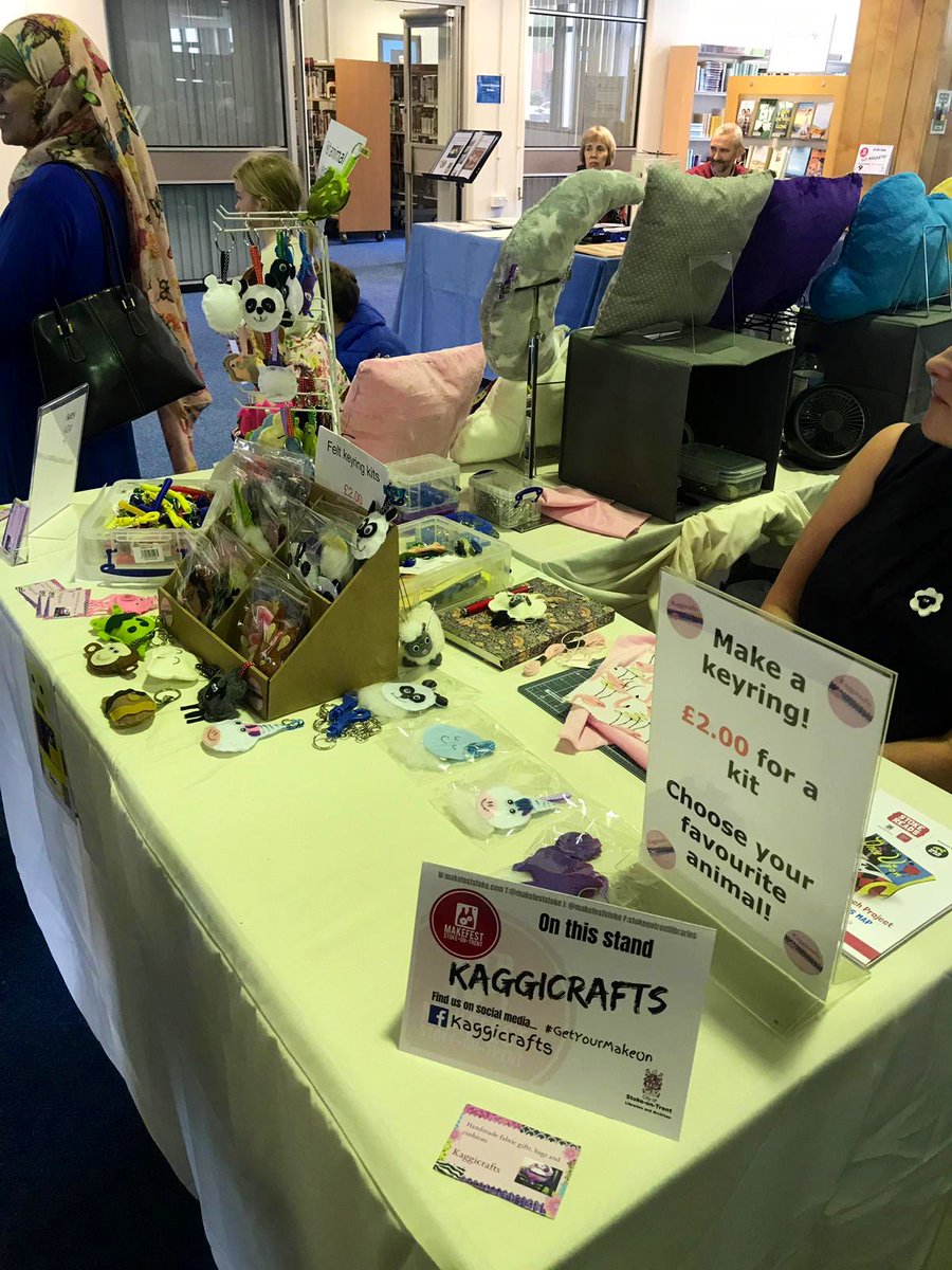 emily_bagnall's tweet photo. My niece had a great morning @MakeFestStoke she took part in loads of activities, learnt new skills and even had time to pop in @PotteriesMuseum to see her schools #bookbench 👍 #MakeFestStoke #MFS19 #GetYourMakeOn https://t.co/ptnnpSl0lK