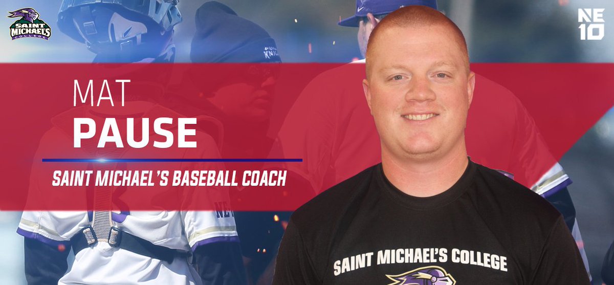 TheNortheast10's tweet photo. Congrats to @smcathletics Mat Pause, who has been officially named head coach of the ⚾️ program! He served as Interim Head Coach during the 2019 season.

RELEASE 👉 https://t.co/UBLqCvfJls

#NE10EMBRACE https://t.co/VStuMYWb3J