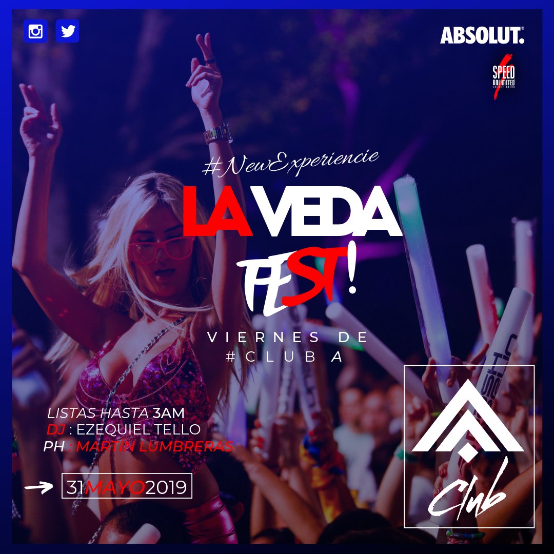 complejo_summer's tweet photo. 📆 Viernes 31!
⏰ LISTAS &amp; CUMPLES HASTA 3AM ; 
👱‍♀️ Ellas Free 🤵 Ellos $50
🎧 Ezequiel Tello
📸 Martín Lumbreras
#LaVedaFest ⚡

 ¿Cumpliste años? ¿Es tu semana? [Comunícate por Privado] 🌟 https://t.co/8jEOzTJN7e