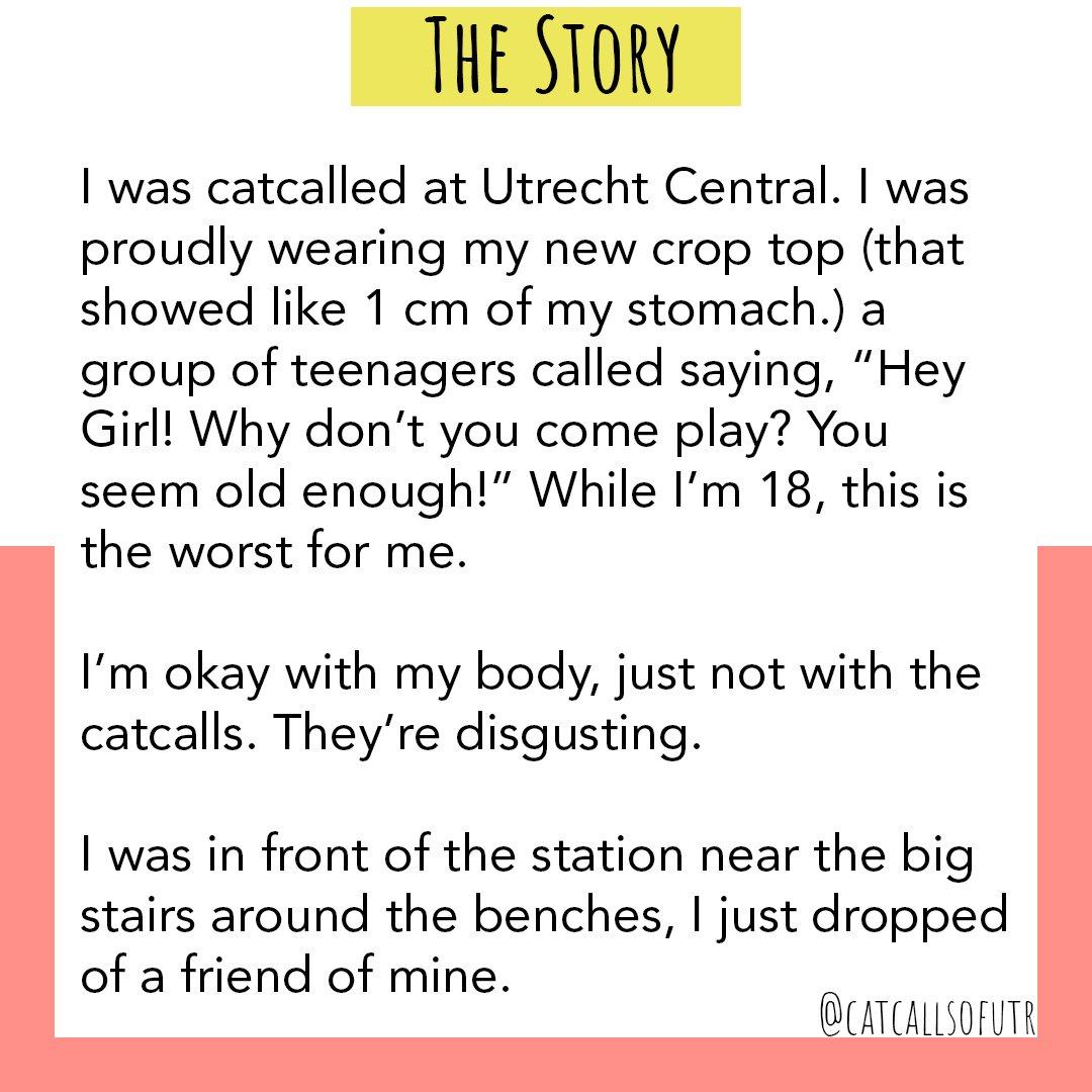 CatcallsofUTR's tweet image. Utrecht central station #chalkback #stoptreetharrasement