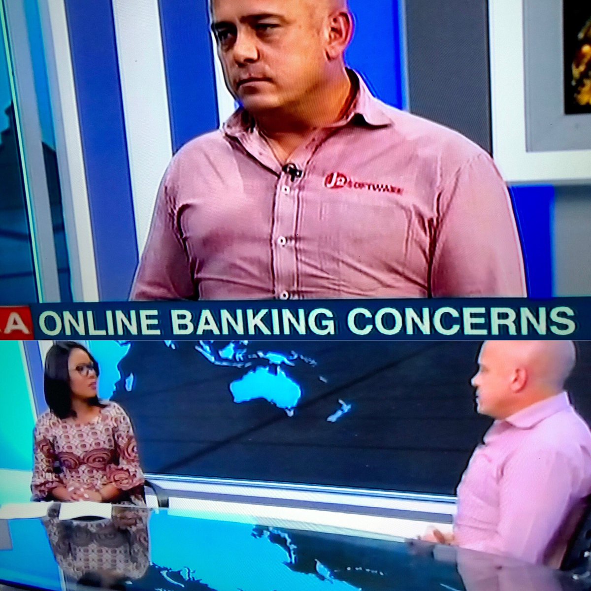 J2SoftwareSA's tweet photo. @J2johnMc live in studio @eNCA , tune in to hear how you can combat #cybercrime
.
.
#j2software #J2CSC #j2infosec #interview #J1TopTip #cybersecurity #cybercrime #news #studio #latenight #business #live #work #enterprise #security #sme https://t.co/piES8aafY8