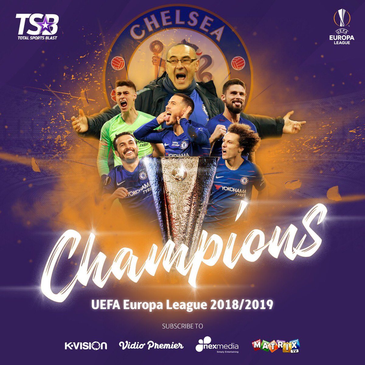 FMA's tweet image. Selamat @ChelseaFC !
Juara Europa League 2018/19 🏆

#UELfinal #Chelsea