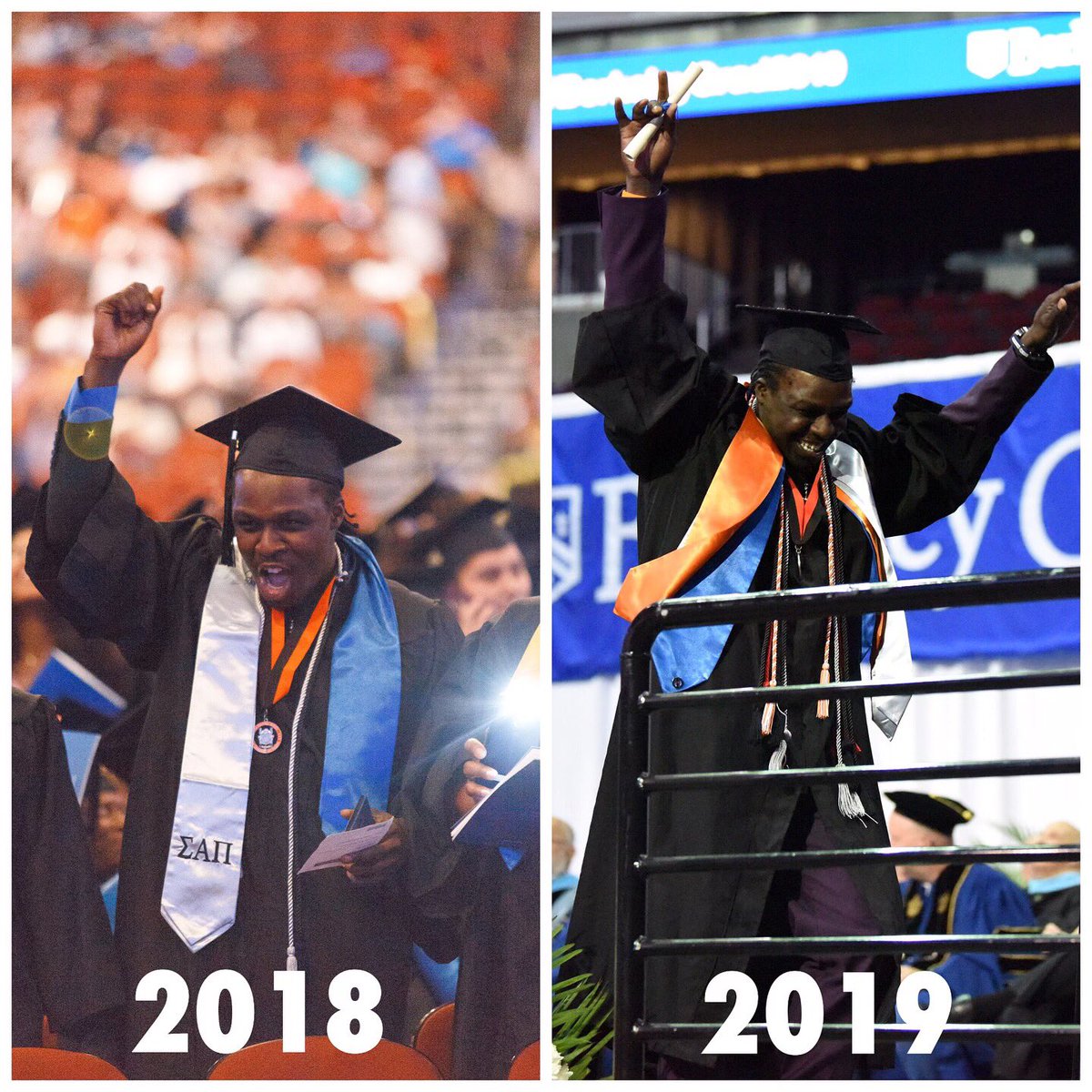 BerkeleyCollege's tweet photo. A remarkable success story! Not only is Adam Karriem the first of 17 siblings to earn a #college degree, but he is already on to number 3, currently pursuing a #BerkeleyMBA in Management. 😱👏#studentsuccess https://t.co/qHTmlN3x1z