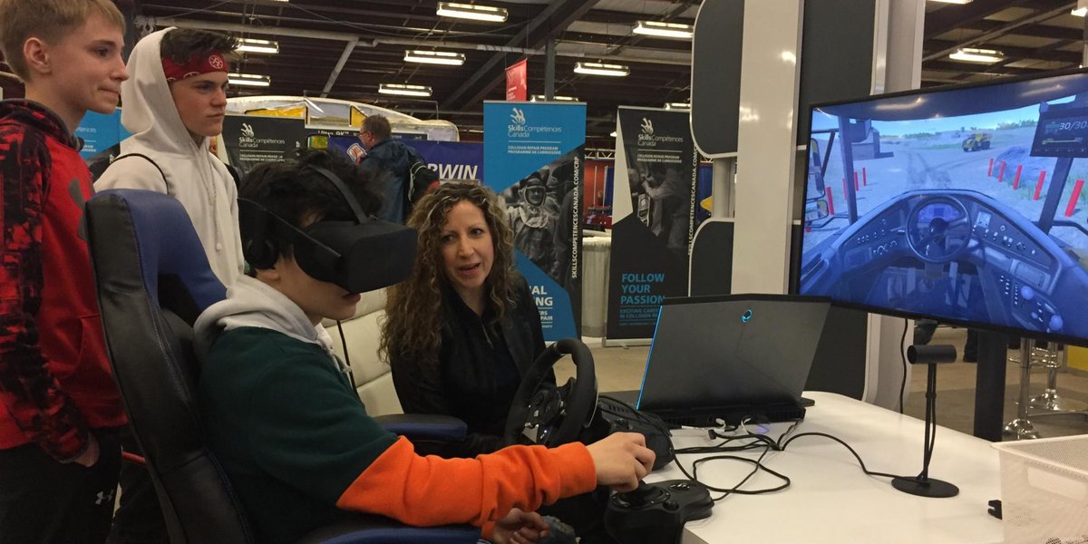 VolvoCE_NA's tweet photo. The Skills Canada competition in Halifax is a big part of #BuildingTomorrow. See students get hands-on work experience for skilled trades and technology careers. #SCNC2019 #Strongco https://t.co/Fk2k4aFRAW