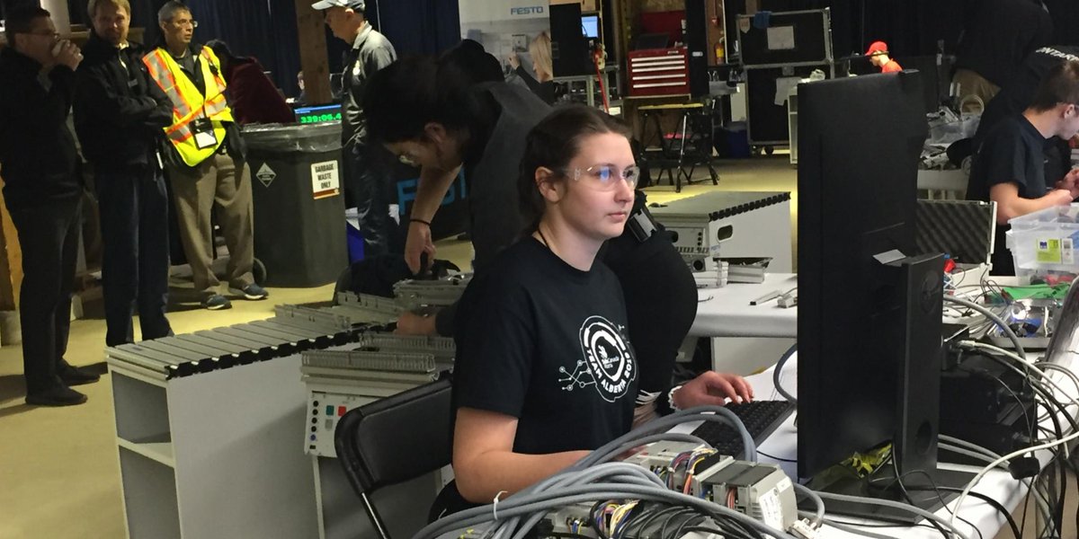 VolvoCE_NA's tweet photo. The Skills Canada competition in Halifax is a big part of #BuildingTomorrow. See students get hands-on work experience for skilled trades and technology careers. #SCNC2019 #Strongco https://t.co/Fk2k4aFRAW